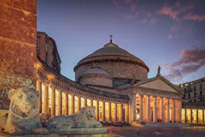 Italy, Naples, Piazza del Plebiscito and Church of S. Francesco di Paola Italy, Naples, Piazza del Plebiscito and Church of S. Francesco di Paola