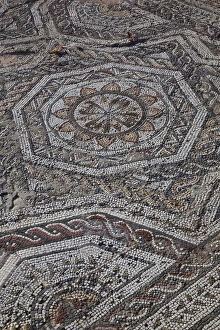 Images Dated 3rd September 2009: Italy, Sardinia, Southwest Sardinia, Nora, Roman Ruins, mosaic floor