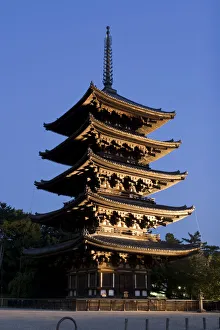 Japan, Honshu Island, Nara, Kofuku-Ji Temple, Pagoda Japan, Honshu Island, Nara, Kofuku-Ji Temple, Pagoda