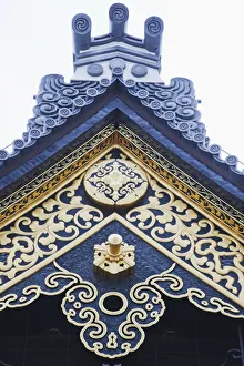 Japan, Kyoto, Nishi-Honganji Temple, Roofing Detail Japan, Kyoto, Nishi-Honganji Temple, Roofing Detail