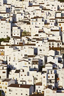 Jigsaw like house exteriors in the charming hilltop village of Casares, Malaga Province Jigsaw like house exteriors in the charming hilltop village of Casares, Malaga Province
