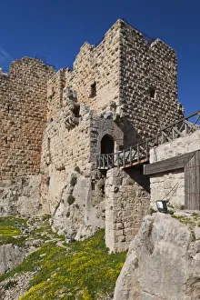 Jordan, Ajloun, Ajloun Castle, Qala-at Ar-Rabad, built 1188, exterior Jordan, Ajloun, Ajloun Castle, Qala-at Ar-Rabad, built 1188, exterior