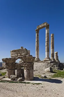 Jordan, Amman, The Citadel, Roman-era Temple of Hercules Jordan, Amman, The Citadel, Roman-era Temple of Hercules