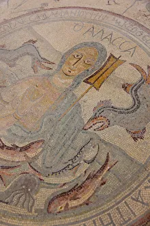 Jordan, Kings Highway, Madaba, Church of the Apostles, mosaic created in 568 AD Jordan, Kings Highway, Madaba, Church of the Apostles, mosaic created in 568 AD