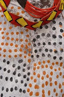 Karo Tribesman, body paint (detail), Lower Omo Valley, Ethiopia Karo Tribesman, body paint (detail), Lower Omo Valley, Ethiopia