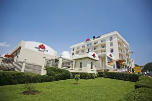 Kigali, Rwanda. The Union Trade Centre is the focus for retail in the city Kigali, Rwanda. The Union Trade Centre is the focus for retail in the city