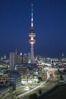 Kuwait, Kuwait City, Liberation Tower and City Kuwait, Kuwait City, Liberation Tower and City