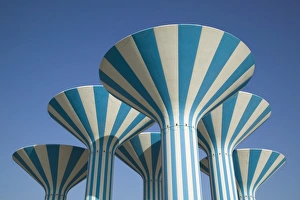 Kuwait, Sideeq (suburb of Kuwait City), Kuwaiti Water Towers Kuwait, Sideeq (suburb of Kuwait City), Kuwaiti Water Towers