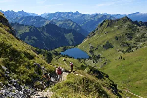 Lake Alpsee, Nebelhorn, Allgaeu, Bavaria, Germany Lake Alpsee, Nebelhorn, Allgaeu, Bavaria, Germany