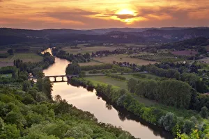 Landscape near Domme, Dordogne, France Landscape near Domme, Dordogne, France