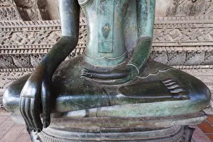 Laos, Vientiane, Ho Phakeo Museum, Buddha Statue Laos, Vientiane, Ho Phakeo Museum, Buddha Statue