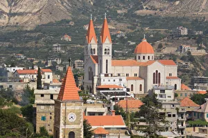 Lebanon, Kadisha Valley, Bcharre town, St Saba Church Lebanon, Kadisha Valley, Bcharre town, St Saba Church