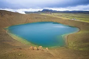 Leirhnjukur Crater, Krafla Volcano Caldera, Iceland Leirhnjukur Crater, Krafla Volcano Caldera, Iceland