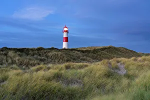 List-Ost Lighthouse Print at Twilight