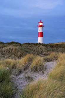 List-Ost Lighthouse Print at Twilight