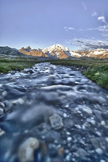 Long exposure technique to capture the running water of a stream in Valmalenco with Long exposure technique to capture the running water of a stream in Valmalenco with