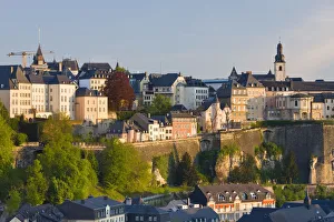Luxembourg, Luxembourg City, View of Grund, lower town Luxembourg, Luxembourg City, View of Grund, lower town