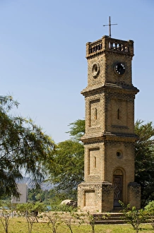 Malawi, Mangochi. Queen Victoria Clocktower, built in 1903, is a prominent landmark Malawi, Mangochi. Queen Victoria Clocktower, built in 1903, is a prominent landmark