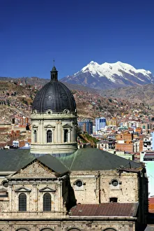 Metropolitan Cathedral, Main Cathedral, Mount Illimani, La Paz, Bolivia Metropolitan Cathedral, Main Cathedral, Mount Illimani, La Paz, Bolivia