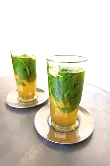 Mint Tea, Tangier, Morocco, North Africa Mint Tea, Tangier, Morocco, North Africa