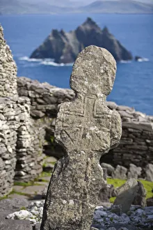 Monastic settlement, Skellig Michael, County Kerry, Ireland Monastic settlement, Skellig Michael, County Kerry, Ireland
