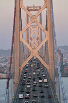 Morning traffic on Bay Bridge, San Francisco, USA Morning traffic on Bay Bridge, San Francisco, USA