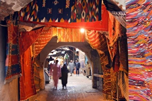 Morocco Marrakesh medina market at Place Morocco Marrakesh medina market at Place