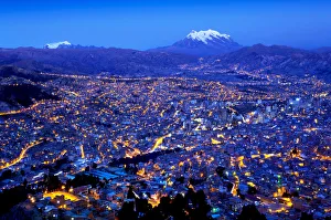 Mount Illimani, Andes Mountains, Templo Andino Jach'a Apacheta Mirador, Views Mount Illimani, Andes Mountains, Templo Andino Jach'a Apacheta Mirador, Views