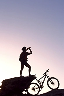 Mountain biker, Grindelwald, Bernese Oberland, Switzerland (MR) Mountain biker, Grindelwald, Bernese Oberland, Switzerland (MR)