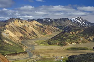 Mountain slopes, Landmannalaugar, Fjallabak Nature Reserve, Central Iceland Mountain slopes, Landmannalaugar, Fjallabak Nature Reserve, Central Iceland