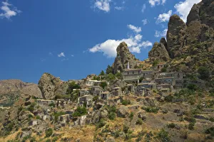 Mountain Village Pentedattilo, Aspromonte, Calabria, Italy Mountain Village Pentedattilo, Aspromonte, Calabria, Italy