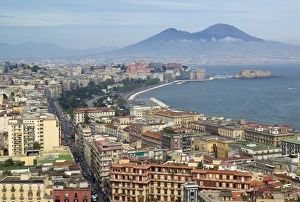 Mt. Vesuvius & View over Naples, Campania, Italy Mt. Vesuvius & View over Naples, Campania, Italy