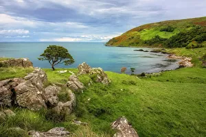 Prints of Murlough Bay, Ballycastle, Giants causeway, Causeway coastel route, north coast of Ireland, County Antrim, Northern Ireland, UK, Europe County Antrim Prints: Murlough Bay Print: Causeway Coastal Route, Northern Ireland