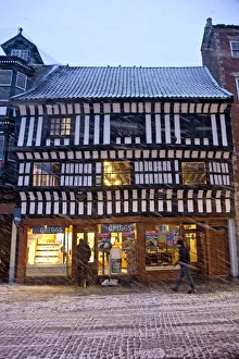 Newark, UK. The Medieval governors house has now been converted into a bakery Newark, UK. The Medieval governors house has now been converted into a bakery