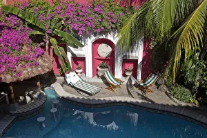 Nicaragua, Granada, Swimming pool at Hotel Colonial Nicaragua, Granada, Swimming pool at Hotel Colonial
