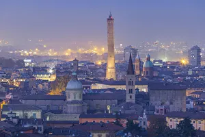 Nightscape of Bologna from San Michele in Bosco church. Bologna, Emilia Romagna, Italy Nightscape of Bologna from San Michele in Bosco church. Bologna, Emilia Romagna, Italy