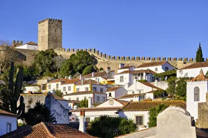 Obidos and the castle. A traditional medieval village taken to the moors in the 12th Obidos and the castle. A traditional medieval village taken to the moors in the 12th
