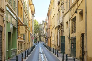 Old buildings along Rue Fernand Dol, Aix-en-Provence, Bouches-du-RhAA´ne Old buildings along Rue Fernand Dol, Aix-en-Provence, Bouches-du-RhAA´ne