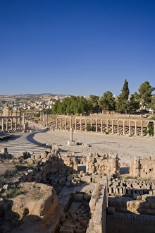 Jerash Archaeological Site Prints: Oval Plaza