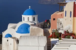 Pack donkey, Oia, Santorini, Cyclades islands, Greece Pack donkey, Oia, Santorini, Cyclades islands, Greece