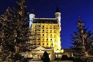 Palace Prints: Print of Palace Hotel, Gstaad