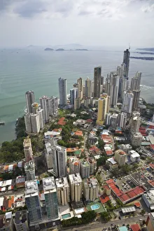 Panama, Panama City, Aerial view of city Panama, Panama City, Aerial view of city