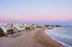 Paneco Beach Print, Elevated View at Dusk