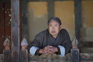 People of Ura in the Bumthang Valley of Bhutan People of Ura in the Bumthang Valley of Bhutan
