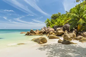 Petite Anse Kerlan beach, Praslin, Seychelles Petite Anse Kerlan beach, Praslin, Seychelles