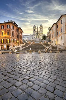 Piazza di Spagna and Spanish Steps, Rome, Lazio, Italy Piazza di Spagna and Spanish Steps, Rome, Lazio, Italy