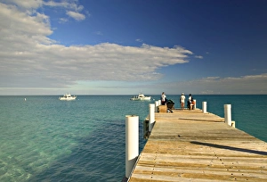 Pier, Grace Bay, Providenciales Island, Turks & Caicos, Caribbean Pier, Grace Bay, Providenciales Island, Turks & Caicos, Caribbean