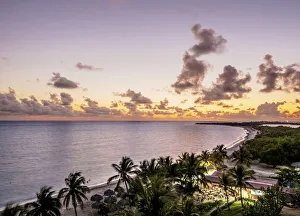 Playa Ancon Elevated Print at Sunset, Trinidad Cuba