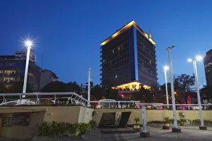 Plaza de los Heroes at dusk, Asuncion, Paraguay Plaza de los Heroes at dusk, Asuncion, Paraguay