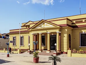 Travel Destinations In Cuba Prints: Poder Popular Municipal Building, Baracoa, Guantanamo Province, Cuba